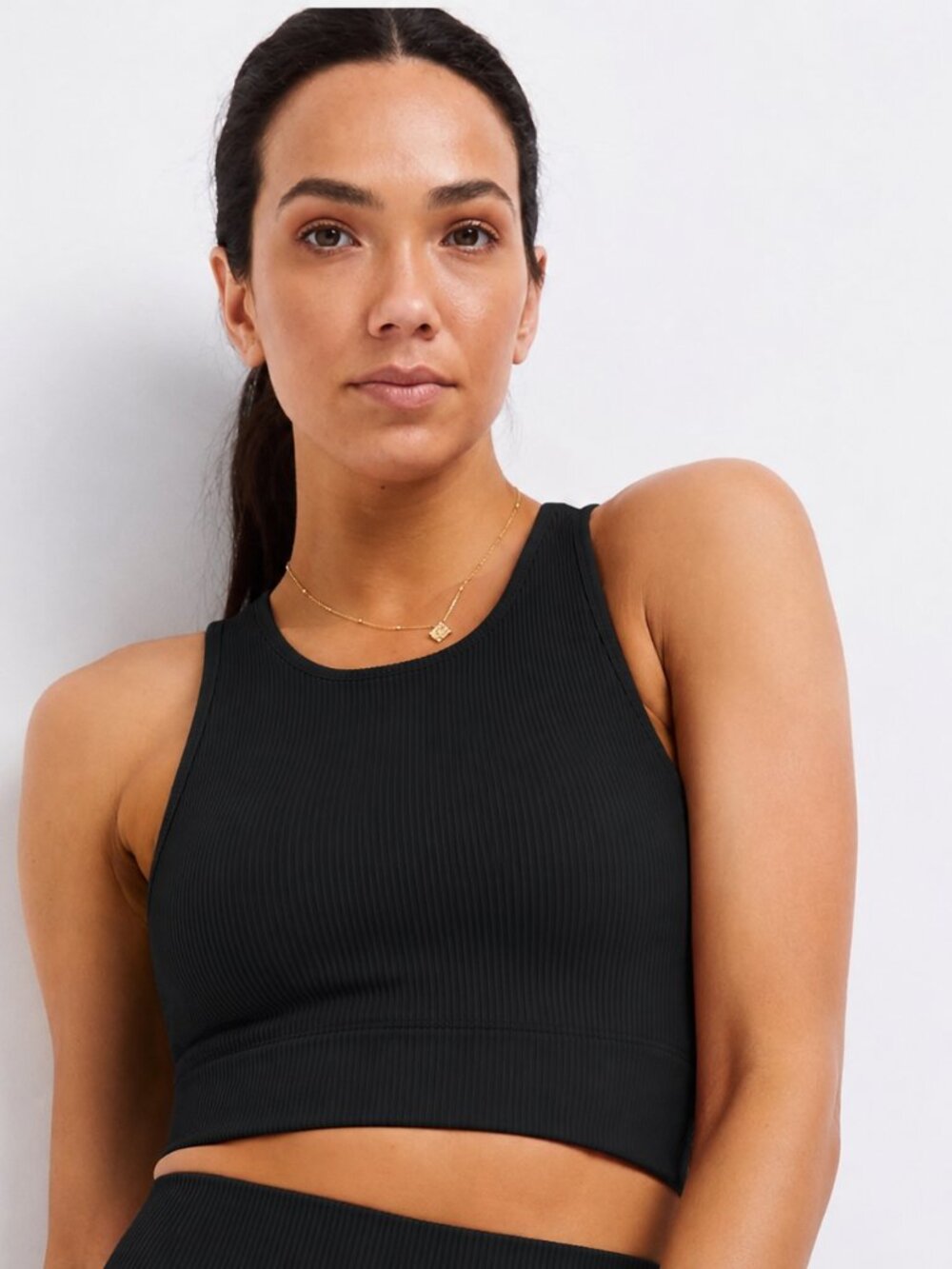 Allfenix Ribbed Longline Sports Bra NWT